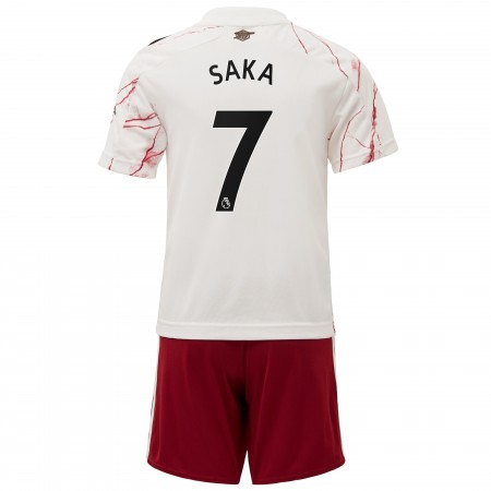 Fußballtrikots Arsenal Saka 7 Kinder 2020-2021 Kurzarm Auswärts-trikot kaufen